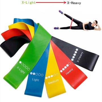 5Pcs/Set Yoga Resistance Rubber Band