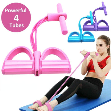 4 Resistanc Elastic Pull Ropes