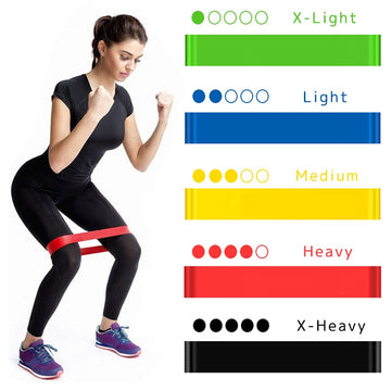 Portable Fitness Workout Equipment Rubber Resistance Band